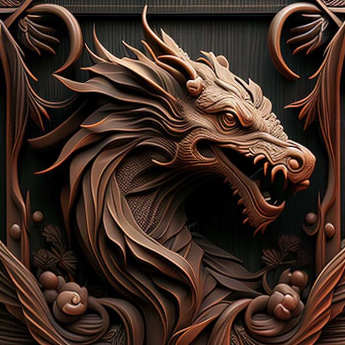 3D model dragon (STL)